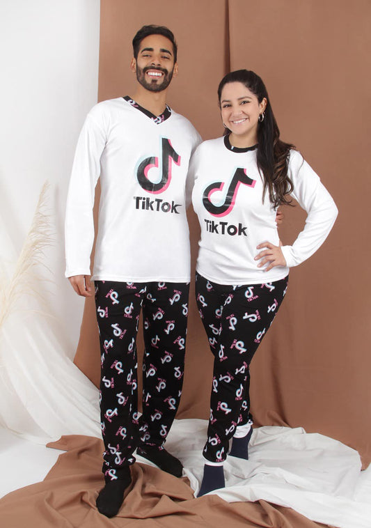 Pijama Pareja "TikTok" algodon pima